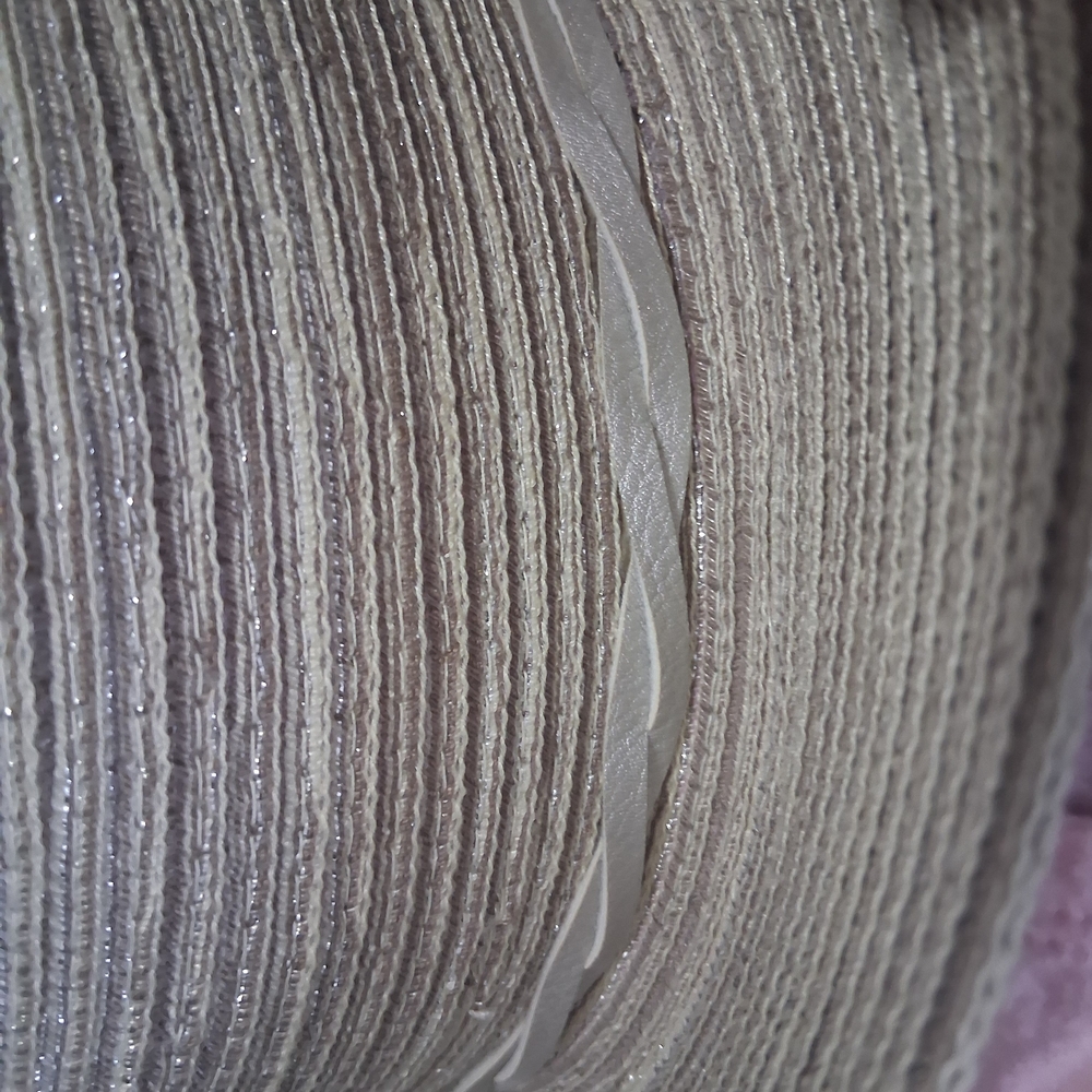 Woven Straw Sun Hat with Bow Detail - Light Beige - Picture 4 of 4